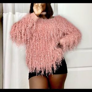 Fluffy Fringe sweater